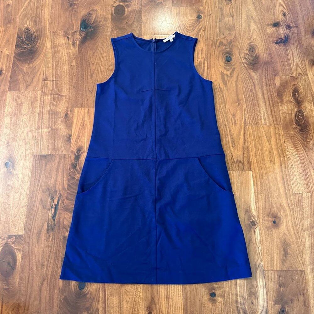 Lark & Ro Navy Blue Sleeveless Sheath Dress